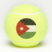Balles De Tennis Drapeau de Jordanie (Dos)
