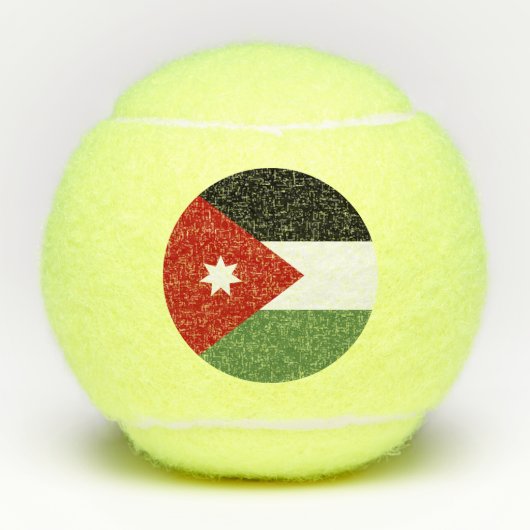 Balles De Tennis Drapeau de Jordanie (Devant)