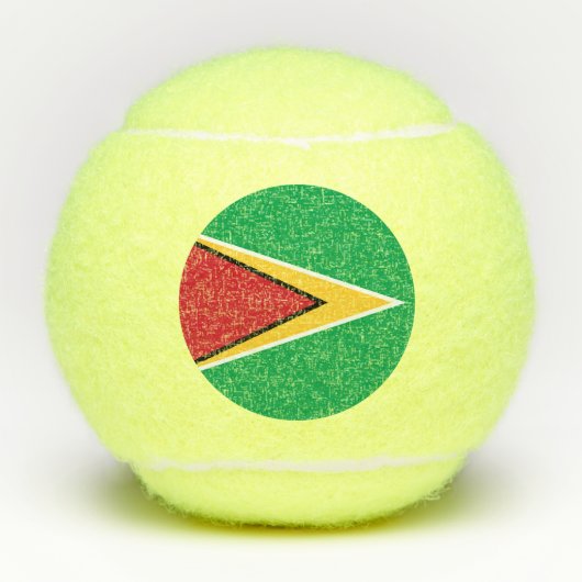 Balles De Tennis Drapeau de la Guyane (Devant)