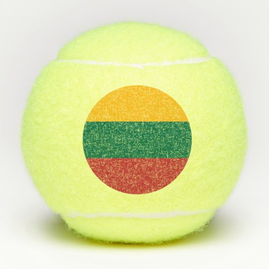 Balles De Tennis Drapeau de la Lituanie (Devant)