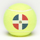 Balles De Tennis Drapeau de la République Dominicaine (Dos)