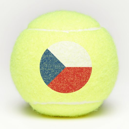 Balles De Tennis Drapeau de la République tchèque (Devant)