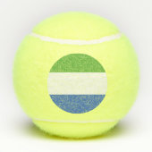 Balles De Tennis drapeau de la Sierra Leone (Dos)