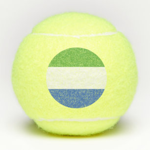 Balles De Tennis drapeau de la Sierra Leone