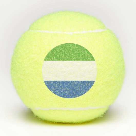 Balles De Tennis drapeau de la Sierra Leone (Devant)