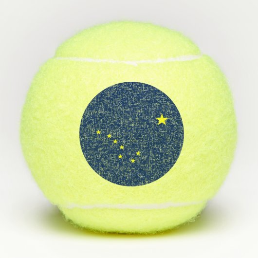 Balles De Tennis Drapeau de l'Alaska (Devant)