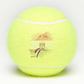 Balles De Tennis Drapeau de l'Égypte (Dos)