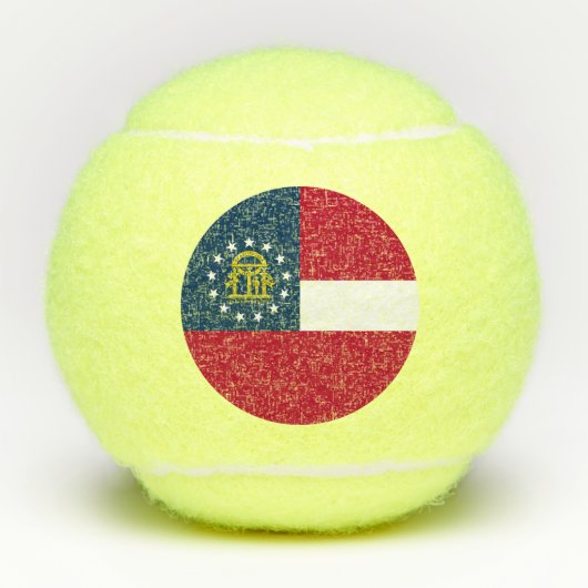 Balles De Tennis Drapeau de l'État de Géorgie (Devant)