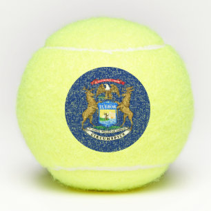 Balles De Tennis Drapeau de l'État du Michigan