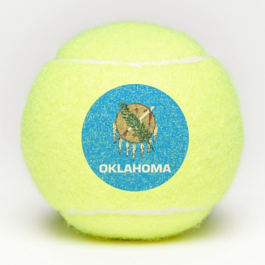 Balles De Tennis Drapeau de l'Oklahoma (Devant)
