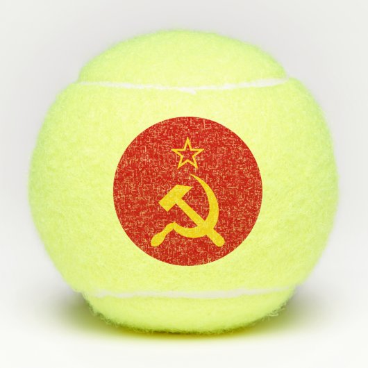 Balles De Tennis Drapeau de l'URSS - Drapeau de l'Union soviétique (Devant)