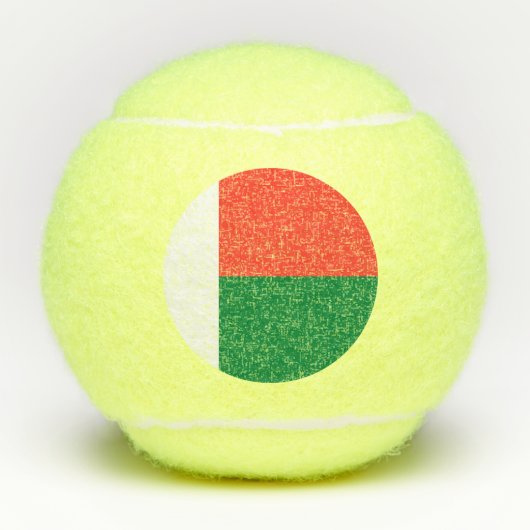 Balles De Tennis Drapeau de Madagascar (Devant)