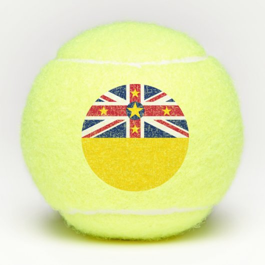 Balles De Tennis Drapeau de Niue (Devant)