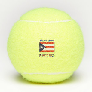 Balles De Tennis Drapeau de Porto Rico Porto Rico Blue Personnalisé