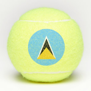 Balles De Tennis Drapeau de Sainte-Lucie