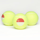 Balles De Tennis Drapeau de Singapour (Multiple)