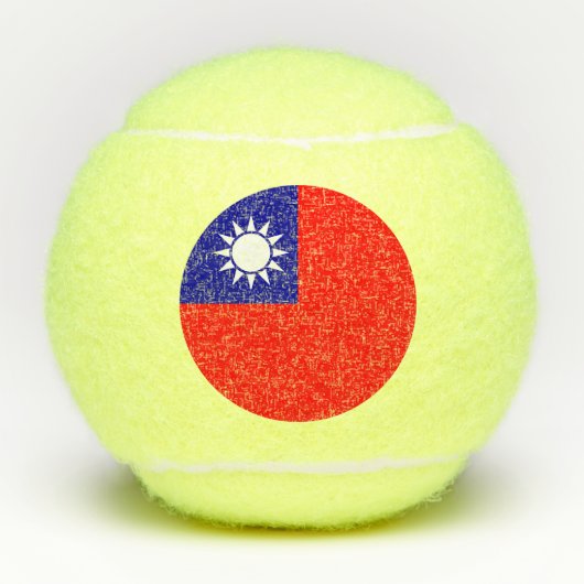 Balles De Tennis Drapeau de Taïwan (Devant)