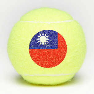 Balles De Tennis Drapeau de Taïwan 台灣國旗 République de Chine, Táiwān