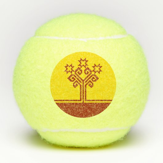 Balles De Tennis Drapeau de Tchouvachie (Devant)