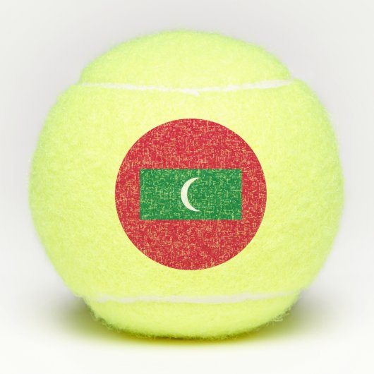 Balles De Tennis Drapeau des Maldives (Devant)