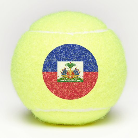 Balles De Tennis Drapeau d'Haïti (Devant)
