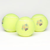 Balles De Tennis Drapeau d'Islande (Multiple)