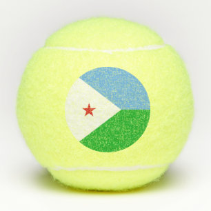 Balles De Tennis Drapeau Djibouti