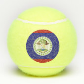 Balles De Tennis Drapeau du Belize (Dos)