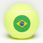 Balles De Tennis Drapeau du Brésil (Dos)