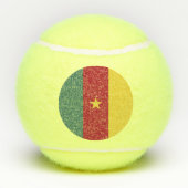 Balles De Tennis drapeau du Cameroun (Dos)