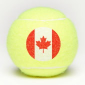 Balles De Tennis Drapeau du Canada (Devant)