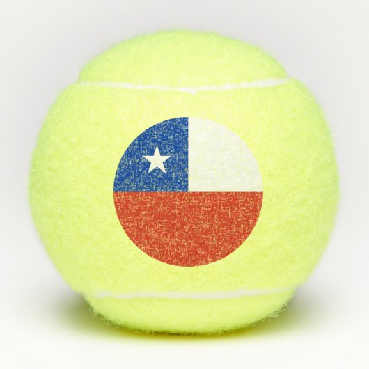 Balles De Tennis Drapeau du Chili (Devant)