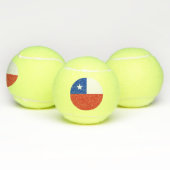 Balles De Tennis Drapeau du Chili (Multiple)