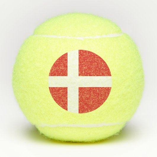 Balles De Tennis Drapeau du Danemark (Devant)
