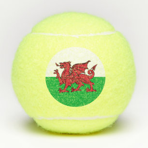 Balles De Tennis Drapeau du dragon du Pays de Galles, drapeau natio