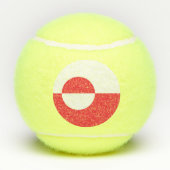 Balles De Tennis Drapeau du Groenland (Dos)