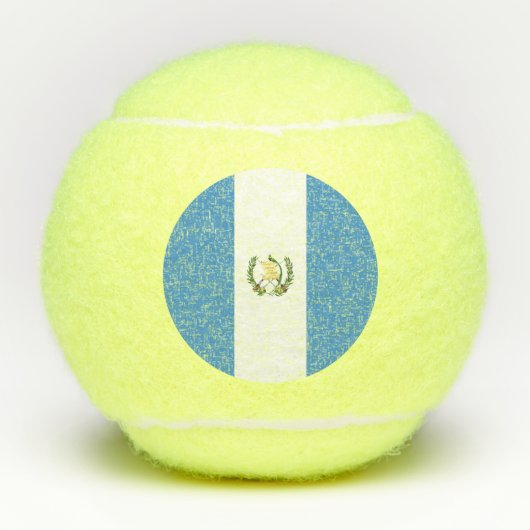 Balles De Tennis Drapeau du Guatemala (Devant)