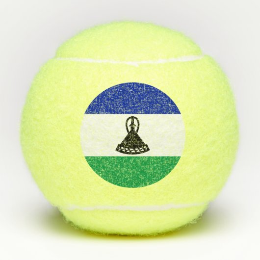 Balles De Tennis Drapeau du Lesotho (Devant)