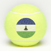Balles De Tennis Drapeau du Lesotho (Dos)