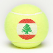 Balles De Tennis Drapeau du Liban (Dos)