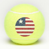 Balles De Tennis Drapeau du Libéria (Dos)