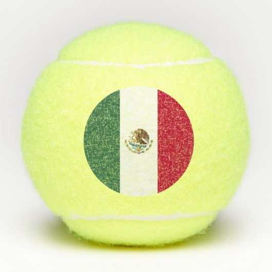 Balles De Tennis Drapeau du Mexique (Devant)