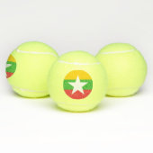 Balles De Tennis Drapeau du Myanmar (Multiple)