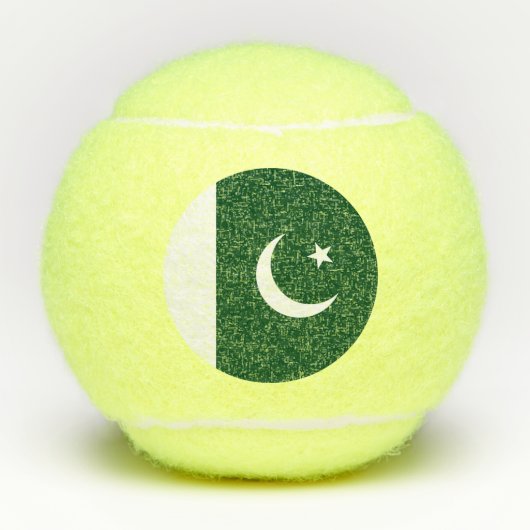 Balles De Tennis Drapeau du Pakistan (Devant)