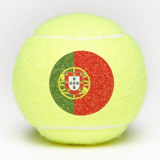 Balles De Tennis Drapeau du Portugal (Devant)
