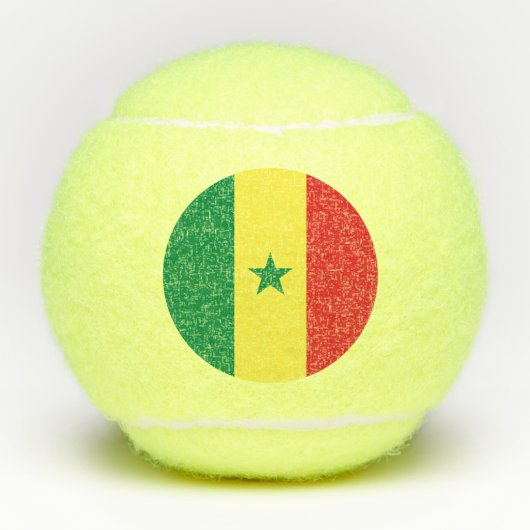 Balles De Tennis Drapeau du Sénégal (Devant)