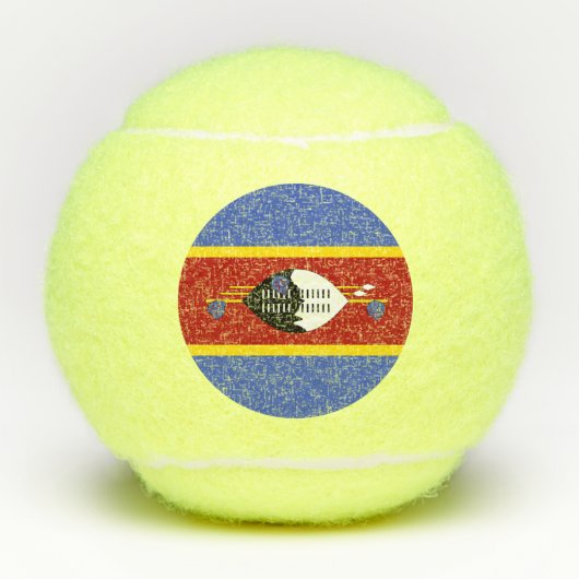 Balles De Tennis drapeau du Swaziland (Devant)