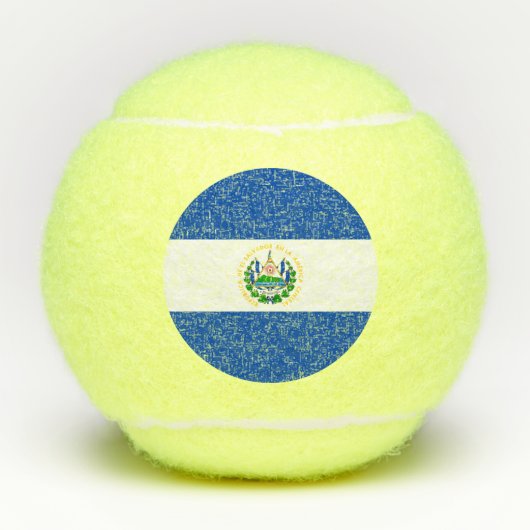 Balles De Tennis Drapeau El Salvador (Devant)
