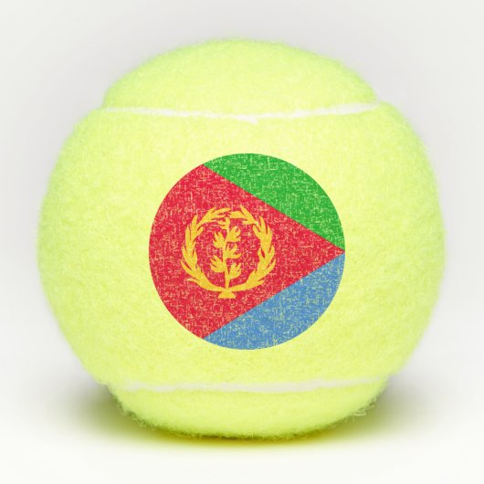 Balles De Tennis Drapeau Érythrée (Devant)