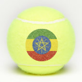 Balles De Tennis Drapeau éthiopien (Dos)
